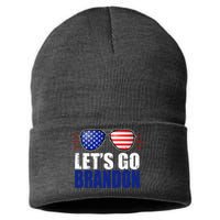 Lets Go Brandon American Flag Aviator Shades FJB Chant Sustainable Knit Beanie