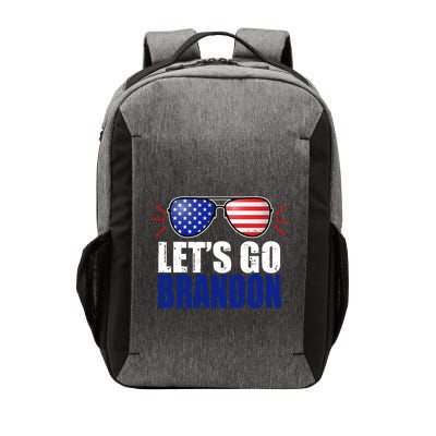 Lets Go Brandon American Flag Aviator Shades FJB Chant Vector Backpack