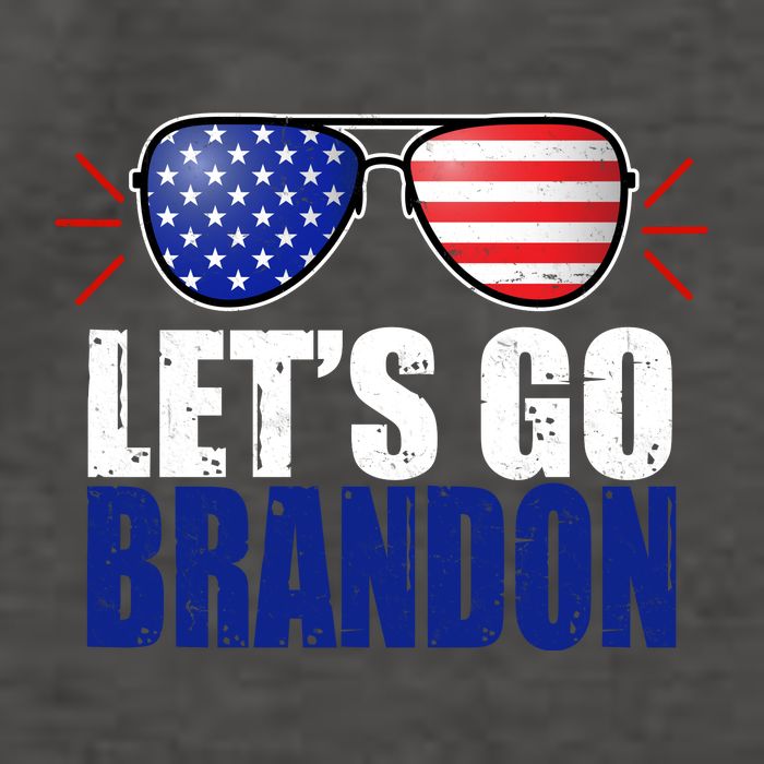 Lets Go Brandon American Flag Aviator Shades FJB Chant Vector Backpack