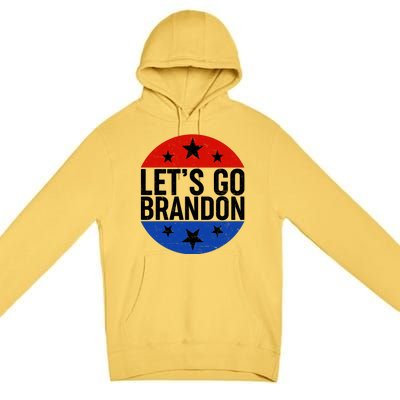 Lets Go Brandon Emblem FJB Chant Premium Pullover Hoodie