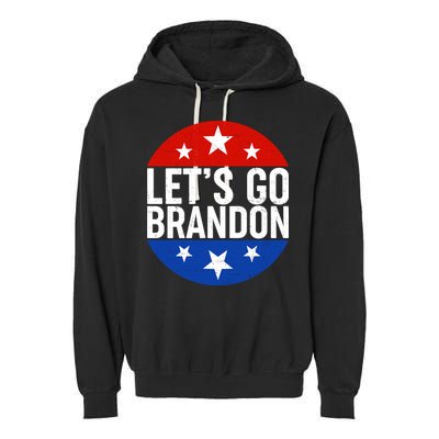 Lets Go Brandon Emblem FJB Chant Garment-Dyed Fleece Hoodie