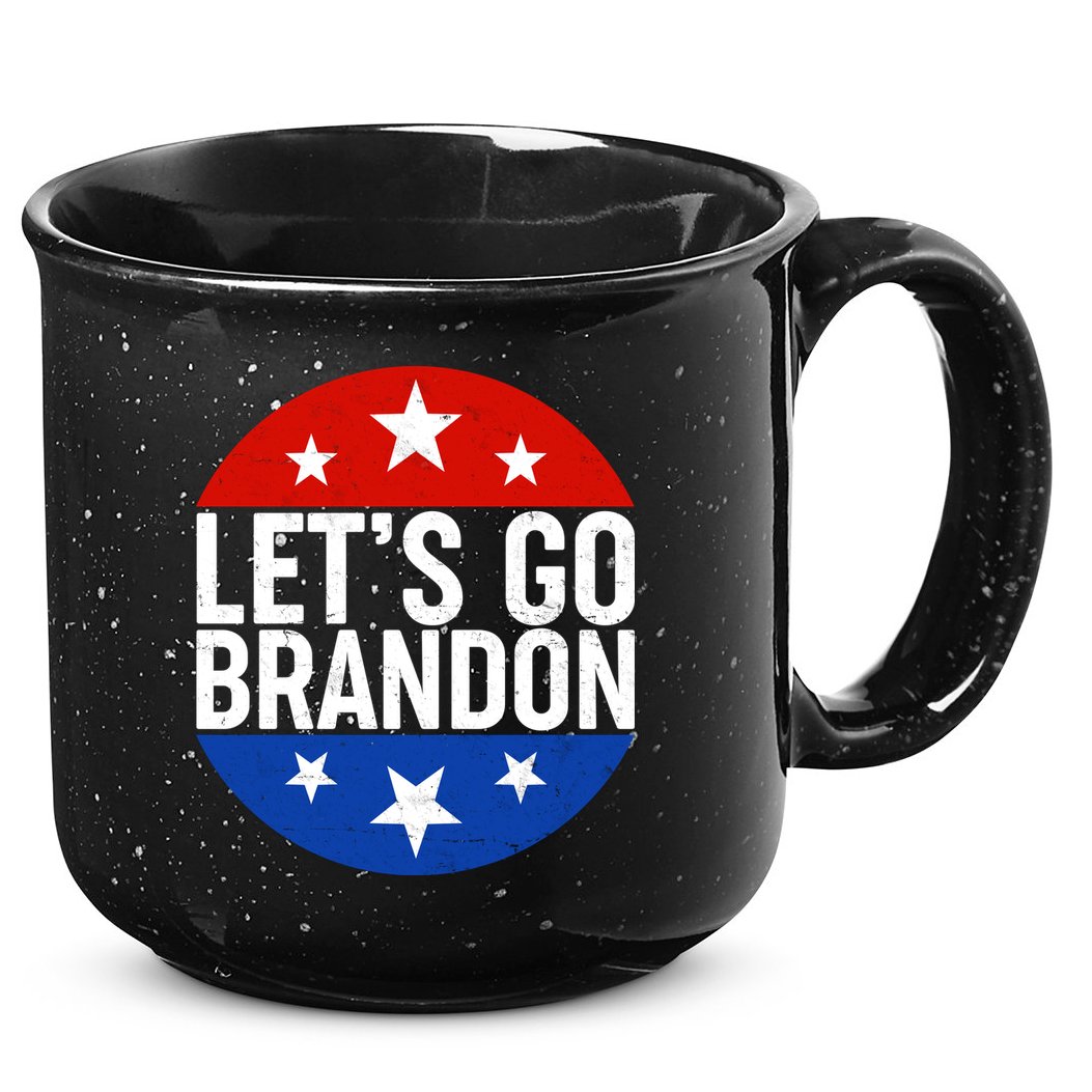 Lets Go Brandon Emblem FJB Chant 15oz Campfire Ceramic Mug