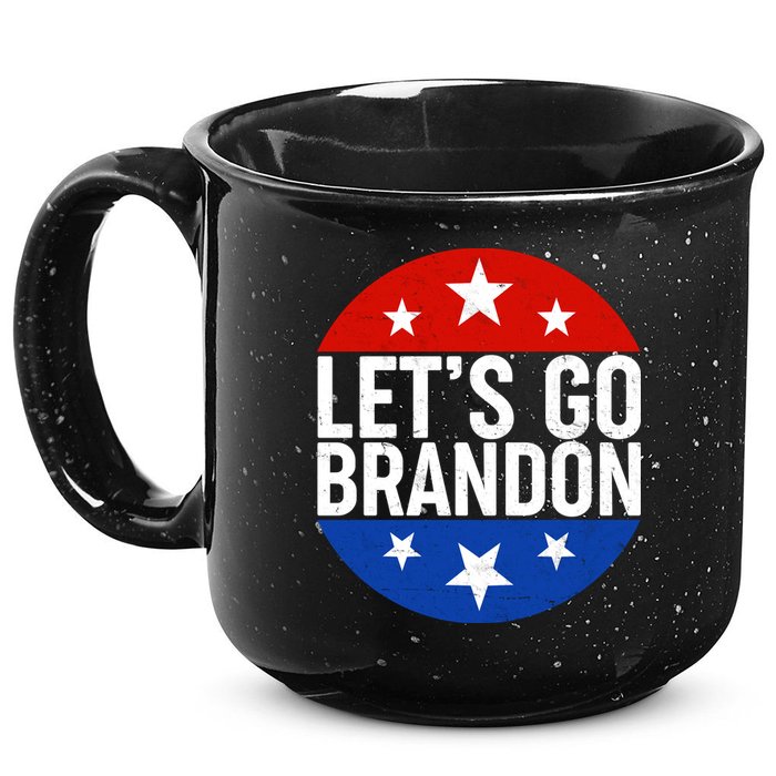Lets Go Brandon Emblem FJB Chant 15oz Campfire Ceramic Mug