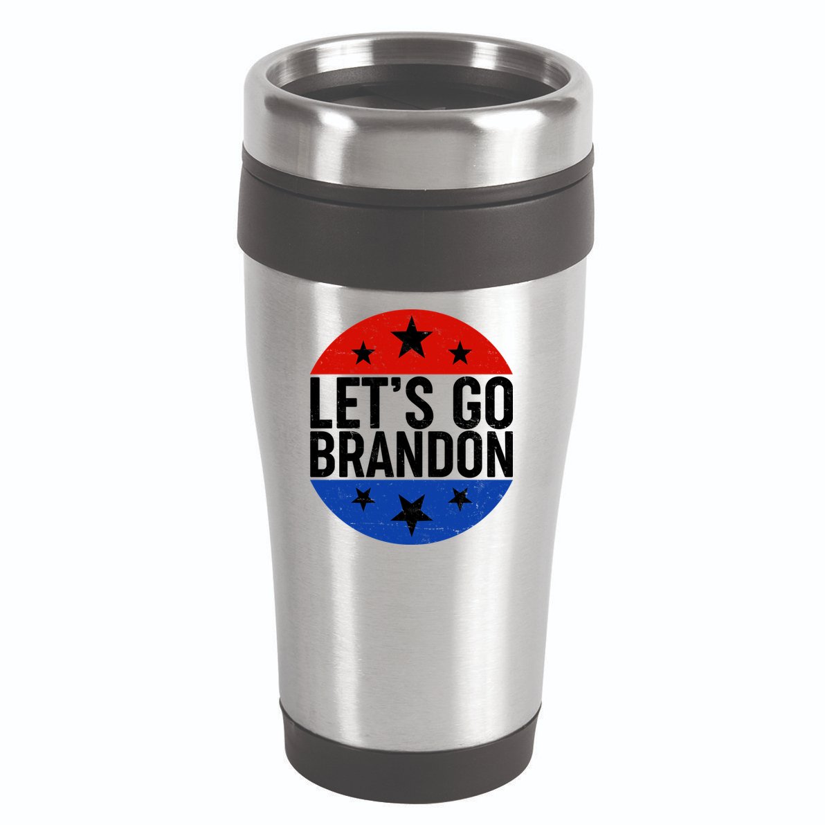 Lets Go Brandon Emblem FJB Chant 16oz Travel Tumbler
