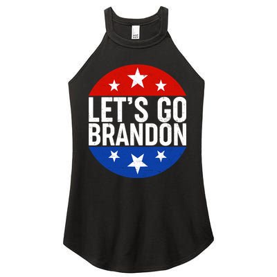 Lets Go Brandon Emblem FJB Chant Women's Perfect Tri Rocker Tank