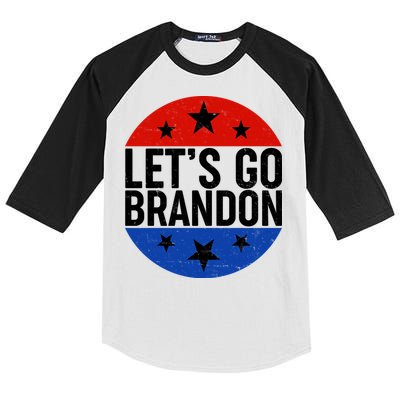 Lets Go Brandon Emblem FJB Chant Kids Colorblock Raglan Jersey