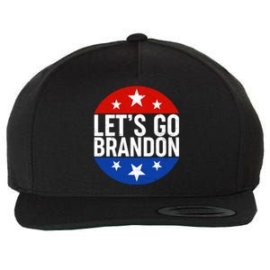 Lets Go Brandon Emblem FJB Chant Wool Snapback Cap