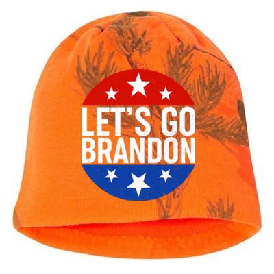 Lets Go Brandon Emblem FJB Chant Kati - Camo Knit Beanie