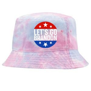 Lets Go Brandon Emblem FJB Chant Tie-Dyed Bucket Hat