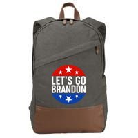 Lets Go Brandon Emblem FJB Chant Cotton Canvas Backpack