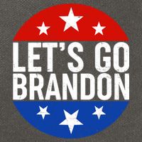 Lets Go Brandon Emblem FJB Chant Cotton Canvas Backpack