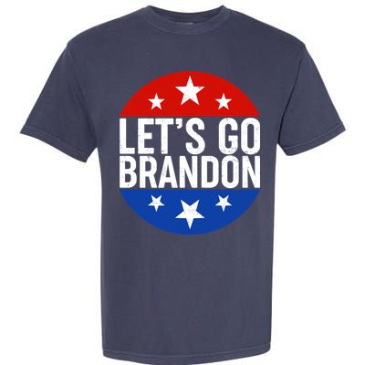 Lets Go Brandon Emblem FJB Chant Garment-Dyed Heavyweight T-Shirt