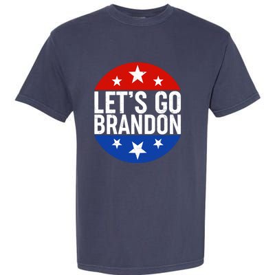 Lets Go Brandon Emblem FJB Chant Garment-Dyed Heavyweight T-Shirt