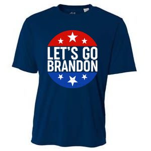 Lets Go Brandon Emblem FJB Chant Cooling Performance Crew T-Shirt