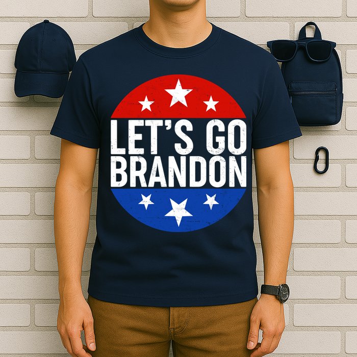 Lets Go Brandon Emblem FJB Chant T-Shirt