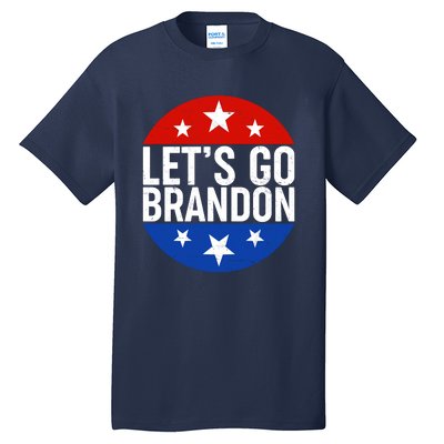 Lets Go Brandon Emblem FJB Chant Tall T-Shirt