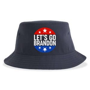 Lets Go Brandon Emblem FJB Chant Sustainable Bucket Hat