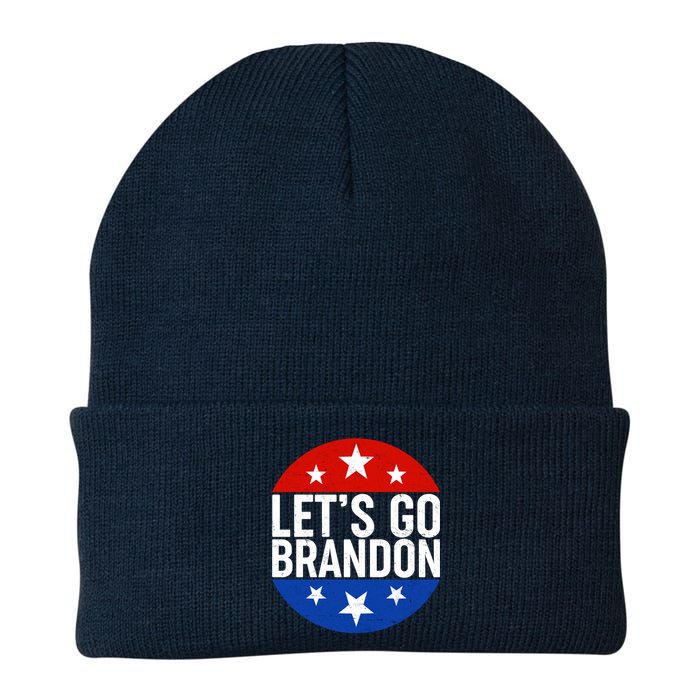 Lets Go Brandon Emblem FJB Chant Knit Cap Winter Beanie