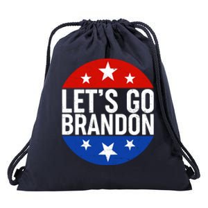 Lets Go Brandon Emblem FJB Chant Drawstring Bag