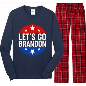 Lets Go Brandon Emblem FJB Chant Long Sleeve Pajama Set