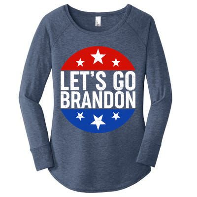 Lets Go Brandon Emblem FJB Chant Women's Perfect Tri Tunic Long Sleeve Shirt