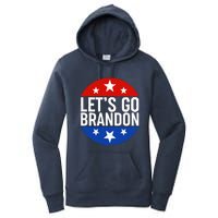 Lets Go Brandon Emblem FJB Chant Women's Pullover Hoodie