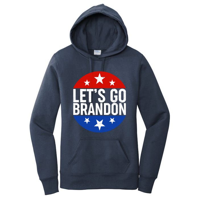 Lets Go Brandon Emblem FJB Chant Women's Pullover Hoodie