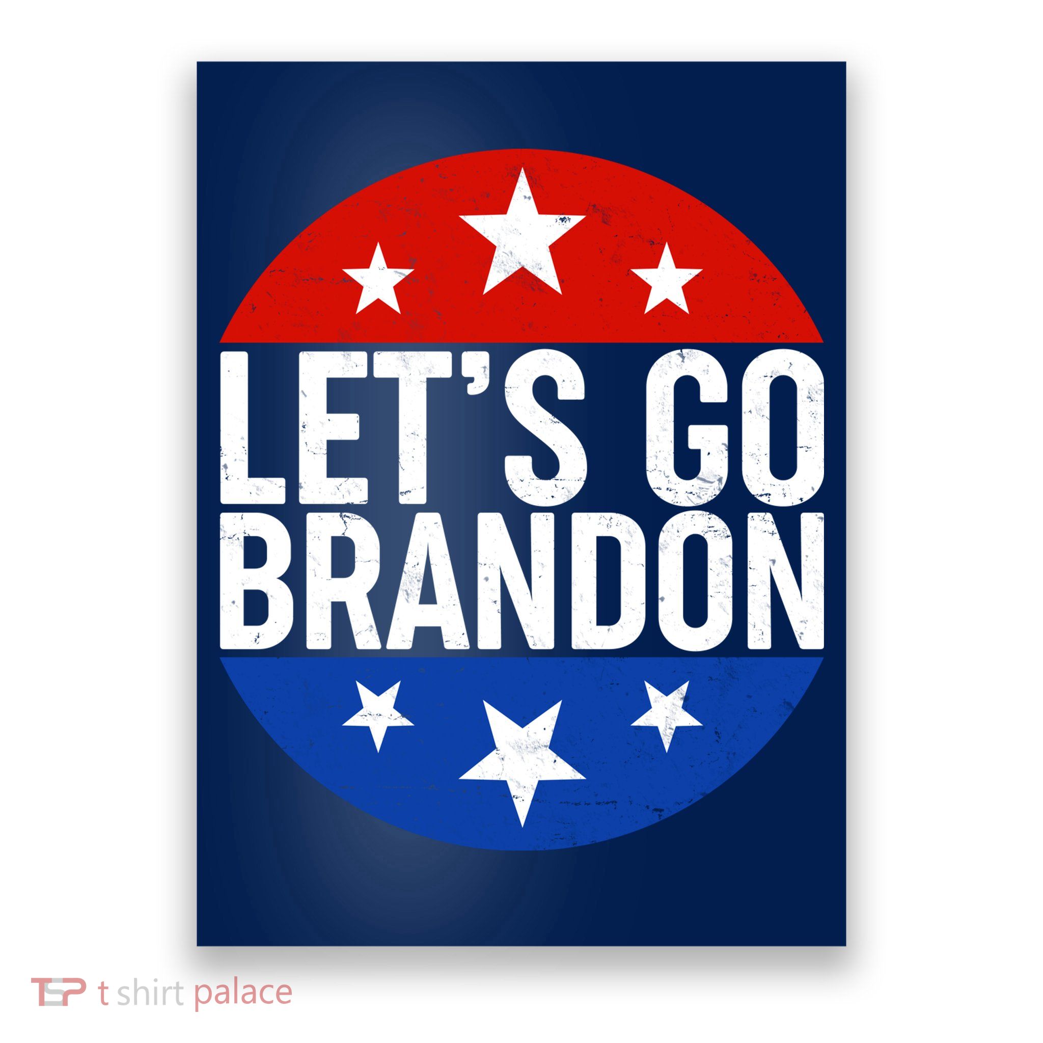 Lets Go Brandon Emblem FJB Chant Poster