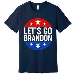 Lets Go Brandon Emblem FJB Chant Premium T-Shirt