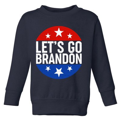 Lets Go Brandon Emblem FJB Chant Toddler Sweatshirt