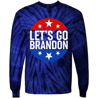 Lets Go Brandon Emblem FJB Chant Tie-Dye Long Sleeve Shirt