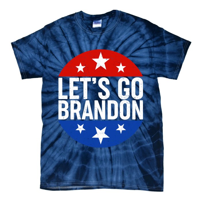 Lets Go Brandon Emblem FJB Chant Tie-Dye T-Shirt