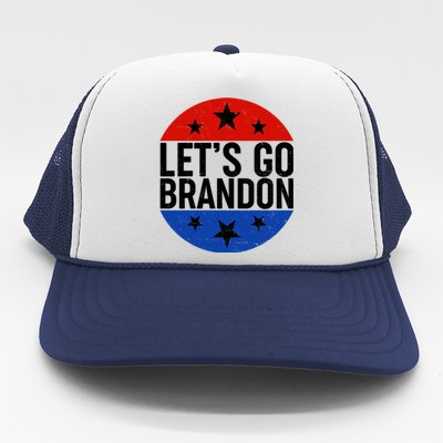 Lets Go Brandon Emblem FJB Chant Trucker Hat