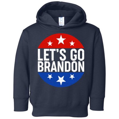 Lets Go Brandon Emblem FJB Chant Toddler Hoodie