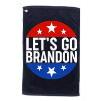 Lets Go Brandon Emblem FJB Chant Golf Towel