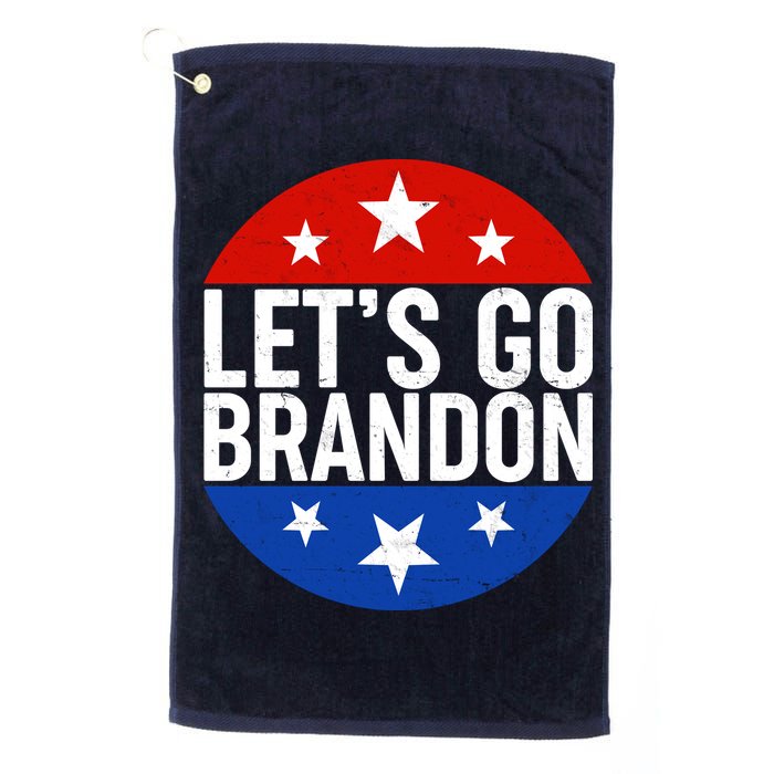 Lets Go Brandon Emblem FJB Chant Golf Towel