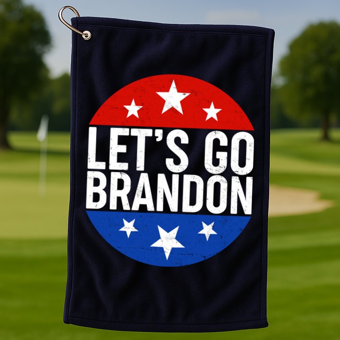 Lets Go Brandon Emblem FJB Chant Golf Towel