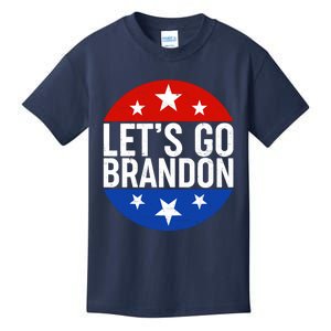 Lets Go Brandon Emblem FJB Chant Kids T-Shirt