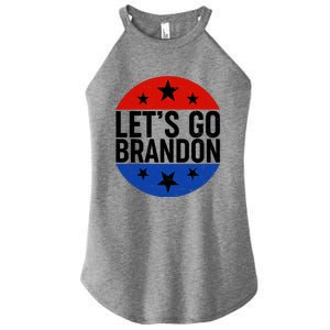 Lets Go Brandon Emblem FJB Chant Women's Perfect Tri Rocker Tank