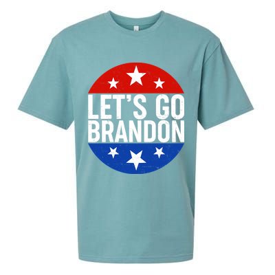 Lets Go Brandon Emblem FJB Chant Sueded Cloud Jersey T-Shirt