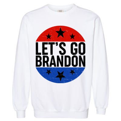 Lets Go Brandon Emblem FJB Chant Garment-Dyed Sweatshirt