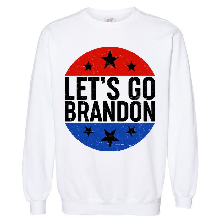 Lets Go Brandon Emblem FJB Chant Garment-Dyed Sweatshirt