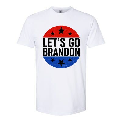 Lets Go Brandon Emblem FJB Chant Softstyle® CVC T-Shirt