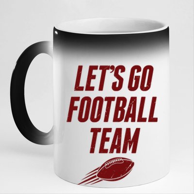 Let's Go Football Team Washington Football Fan 11oz Black Color Changing Mug