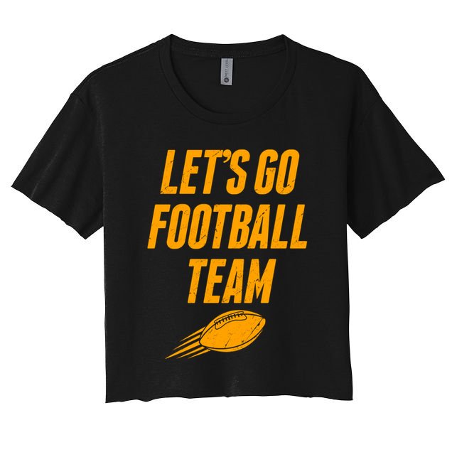 Let's Go Football Team Washington Football Fan Crop Top