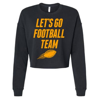 Let's Go Football Team Washington Football Fan Cropped Pullover Crew
