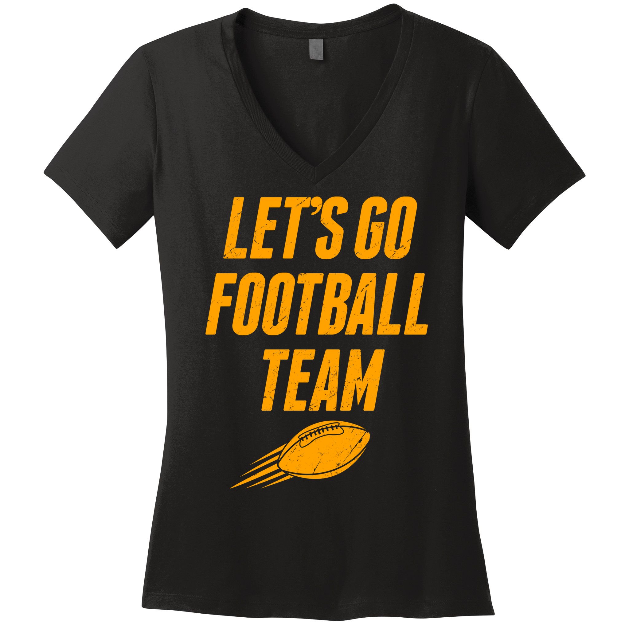 Let's Go Football Team Washington Football Fan Women's V-Neck T-Shirt