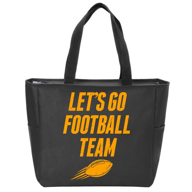 Let's Go Football Team Washington Football Fan Zip Tote Bag