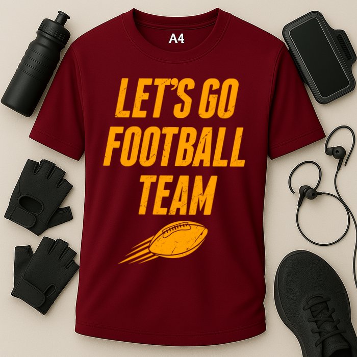 Let's Go Football Team Washington Football Fan Performance Shirt