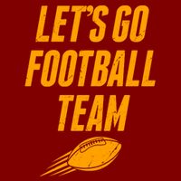 Let's Go Football Team Washington Football Fan Performance Shirt